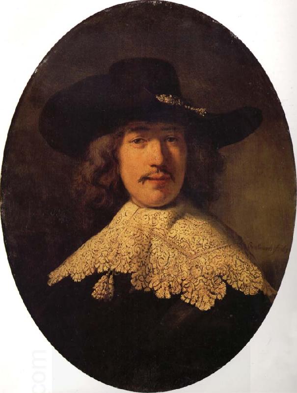 REMBRANDT Harmenszoon van Rijn Young Man With a Moustache China oil painting art